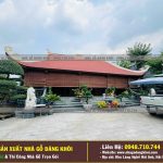 Thi Công Nhà Gỗ 3 Gian Mái Đao Gỗ Mun Đuôi Công