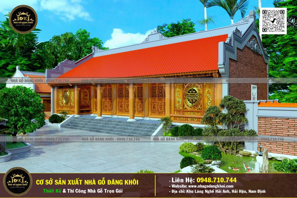 Nhà Gỗ 5 Gian Lim Nam Phi Tại Vụ Bản – Nhà Gỗ Đăng Khôi