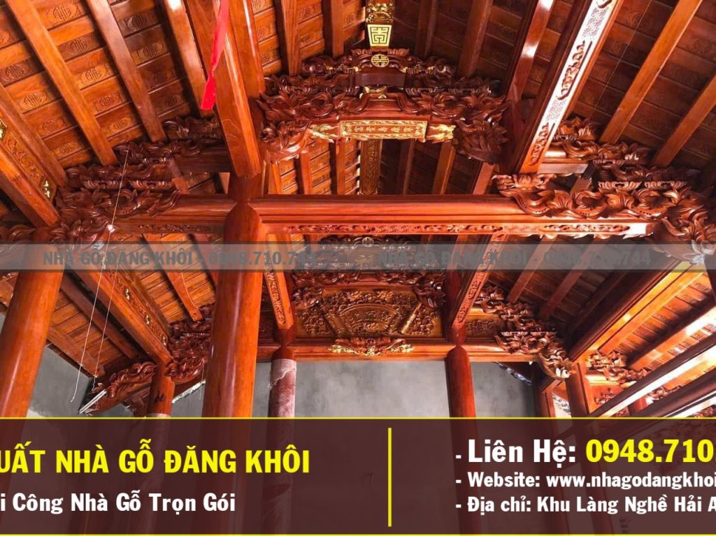 Thi Công Nhà Gỗ 3 Gian Lim Lam Phi Tại Thanh Hóa – Nhà Gỗ Đăng Khôi