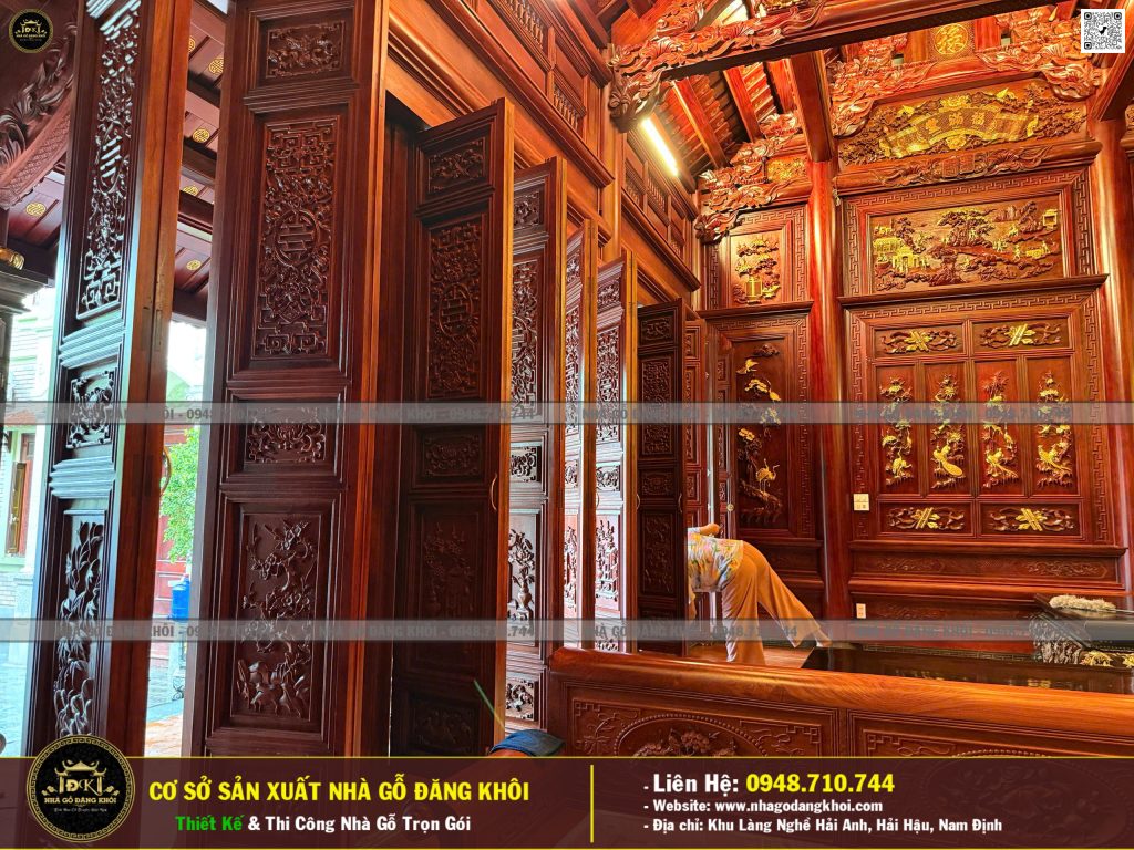 Nhà gỗ 3 gian