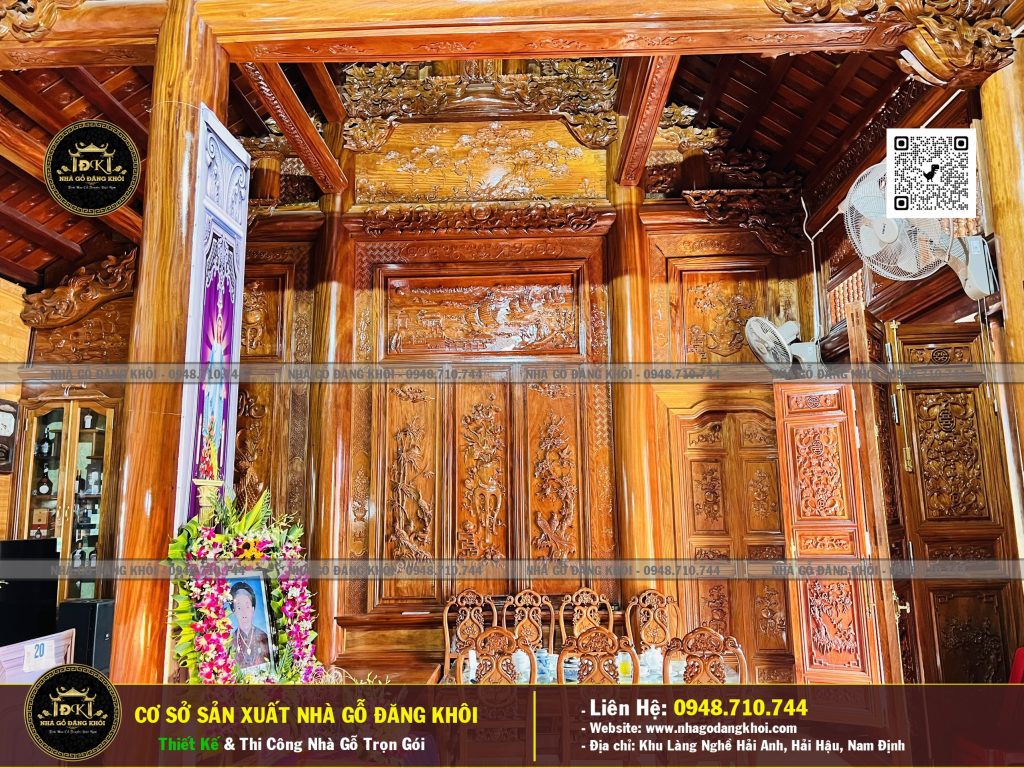Nội Thất Nhà Gỗ 5 Gian Lim Nam Phi – Nhà Gỗ Đăng Khôi