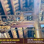 Nội Thất Nhà Gỗ 3 Gian 4 Mái Đao Gỗ Mun Đuôi Công Tại Bình Dương !