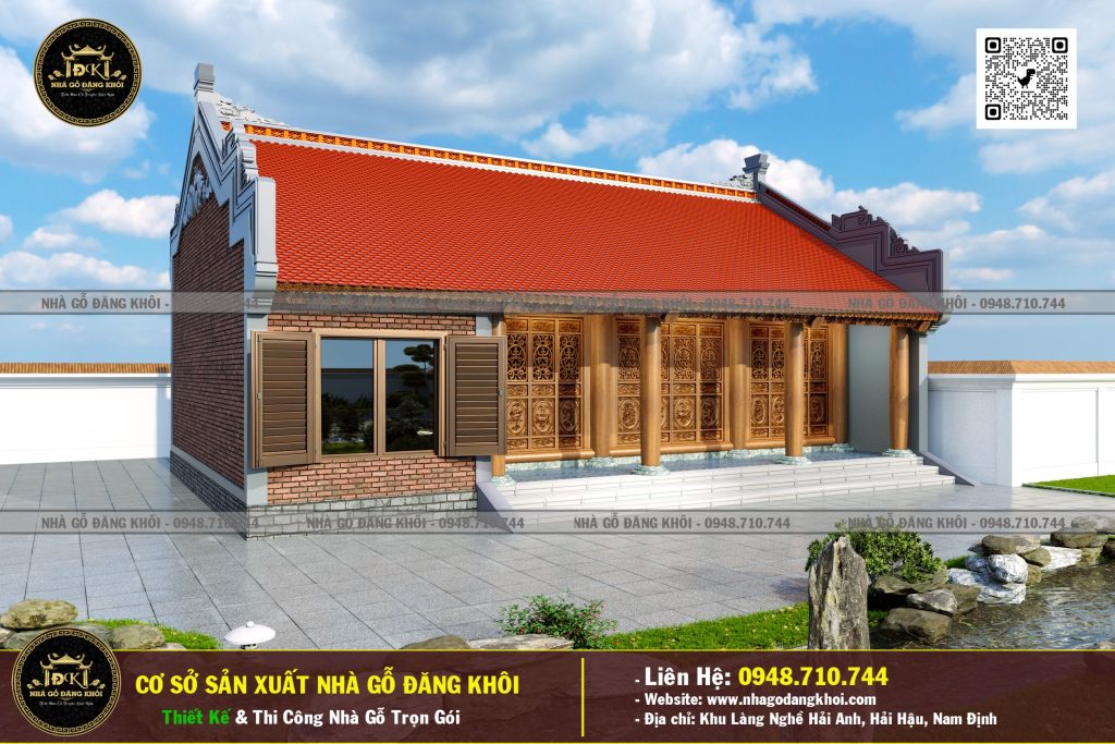 Nhà Gỗ 3 Gian 1 Phòng Ngủ Lim Nam Phi – Nhà Gỗ Đăng Khôi