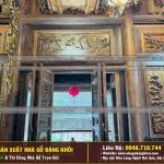Nội Thất Nhà Gỗ 3 Gian 4 Mái Đao Gỗ Mun Đuôi Công Tại Bình Dương !