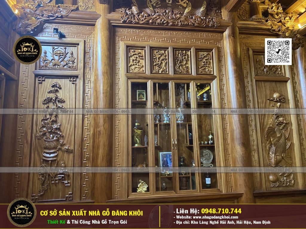 Nội Thất Nhà Gỗ 3 Gian Lim Nam Phi – Nhà Gỗ Đăng Khôi