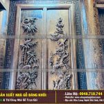Nội Thất Nhà Gỗ 3 Gian 4 Mái Đao Gỗ Mun Đuôi Công Tại Bình Dương !