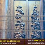 Nội Thất Nhà Gỗ 3 Gian 4 Mái Đao Gỗ Mun Đuôi Công Tại Bình Dương !