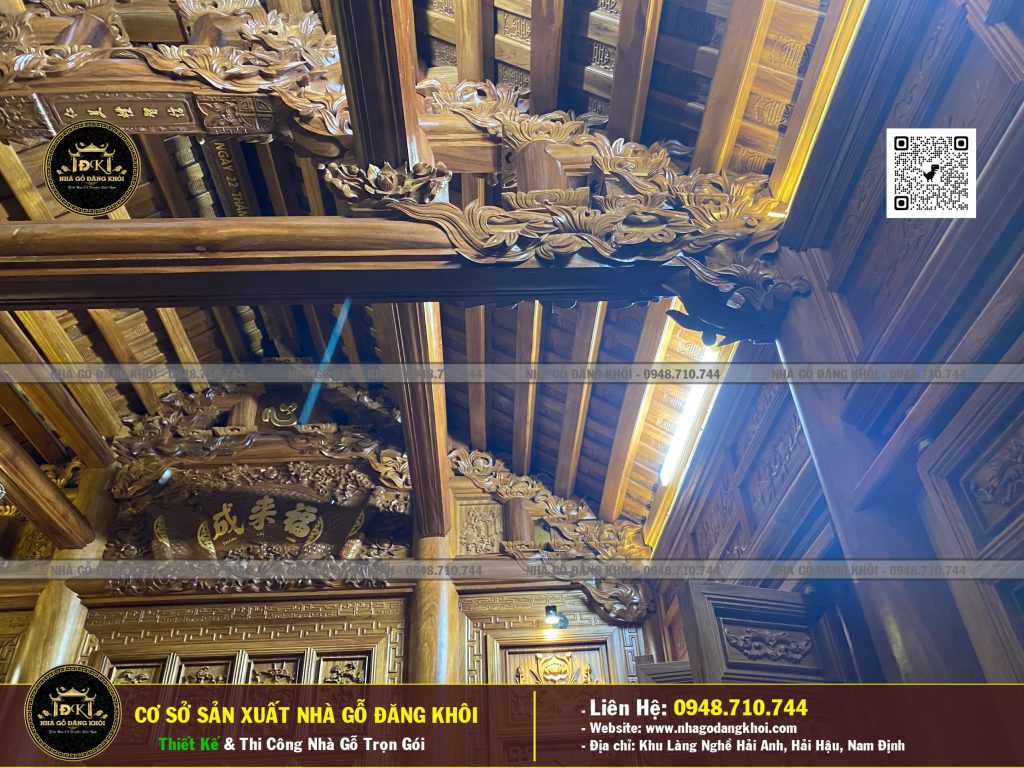 Nội Thất Nhà Gỗ 3 Gian Lim Nam Phi – Nhà Gỗ Đăng Khôi