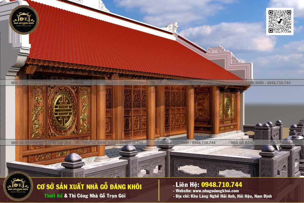 Nhà Gỗ 5 Gian 2 Tầng Căm Xe Lào – Nhà Gỗ Đăng Khôi!