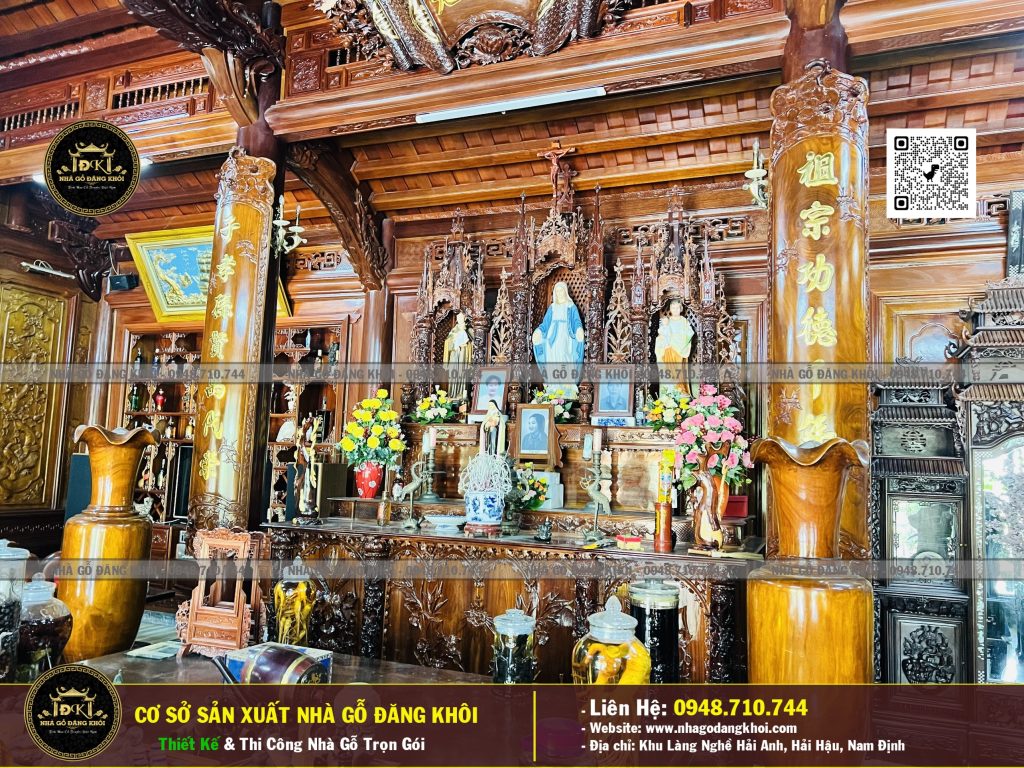 Nội Thất Nhà Gỗ Công Giáo Lim Nam Phi – Nhà Gỗ Đăng Khôi