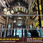 Nội Thất Nhà Gỗ 3 Gian 4 Mái Đao Gỗ Mun Đuôi Công Tại Bình Dương !