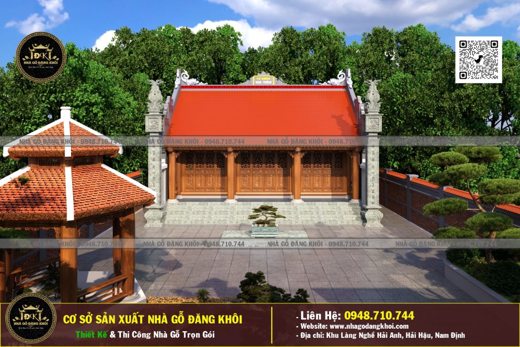 Dự An Nhà Gỗ 3 Gian +Lầu Gỗ Lim Nam Phi Hải Dương – Nhà gỗ Đăng Khôi