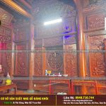 Nội Thất Nhà Gỗ 3 Gian 1 Hậu Cung Lim Nam Phi ,Nhà Thờ Họ Phan Nhà Gỗ Đăng khôi