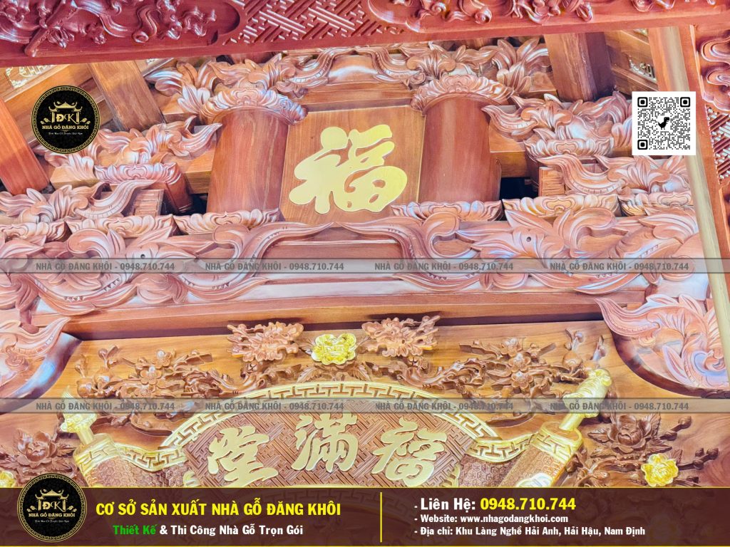 Nội Thất Nhà Gỗ 5 Gian Căm Xe Lào – Nhà Gỗ Đăng Khôi