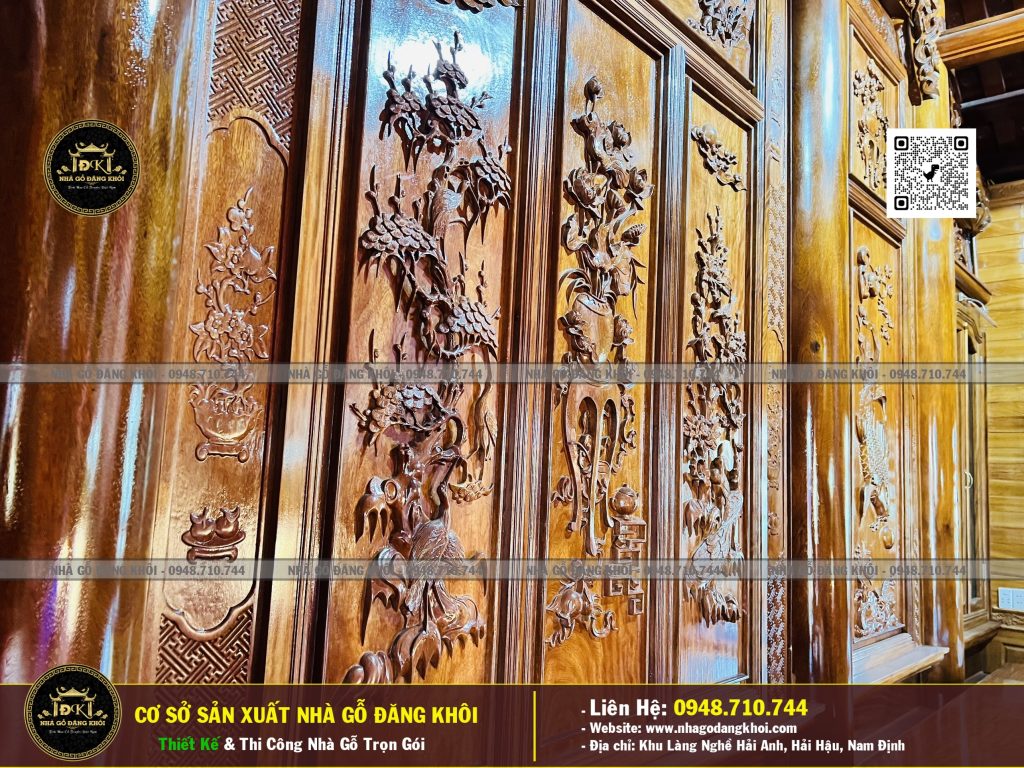 Nội Thất Nhà Gỗ 5 Gian Lim Nam Phi – Nhà Gỗ Đăng Khôi