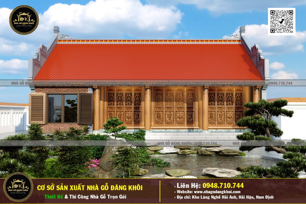 Nhà Gỗ 3 Gian 1 Phòng Ngủ Lim Nam Phi – Nhà Gỗ Đăng Khôi