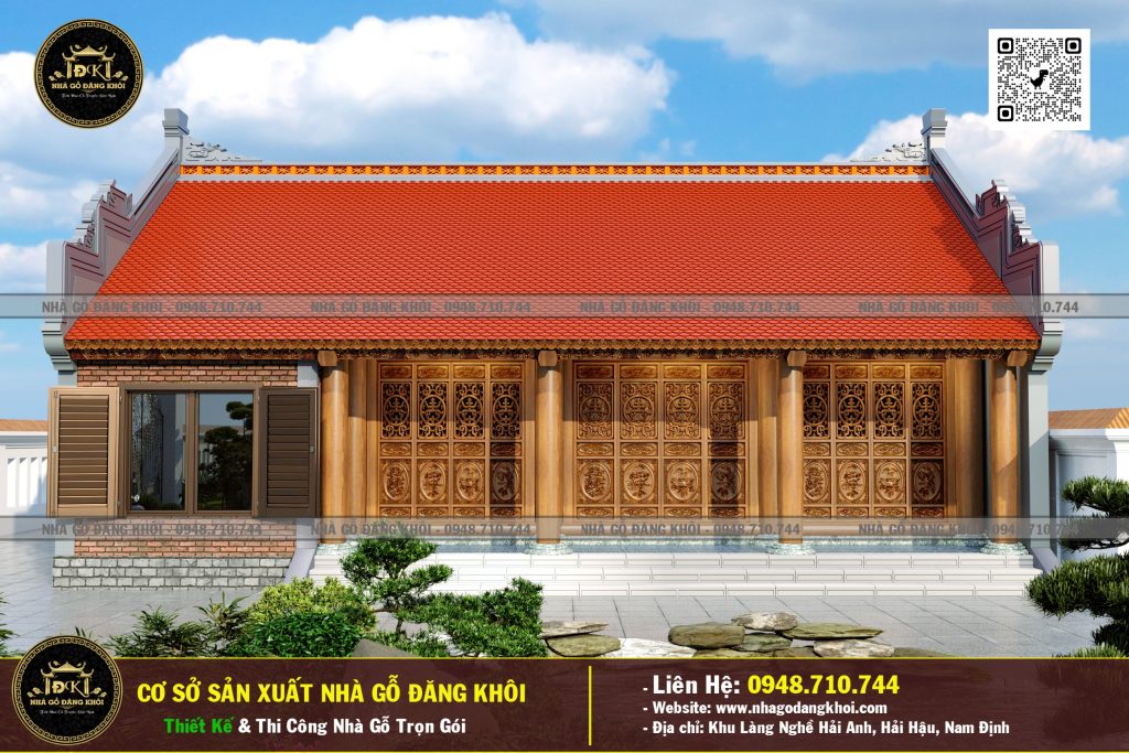 Nhà Gỗ 3 Gian 1 Phòng Ngủ Lim Nam Phi – Nhà Gỗ Đăng Khôi