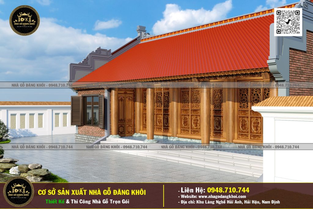 Nhà Gỗ 3 Gian 1 Phòng Ngủ Lim Nam Phi – Nhà Gỗ Đăng Khôi