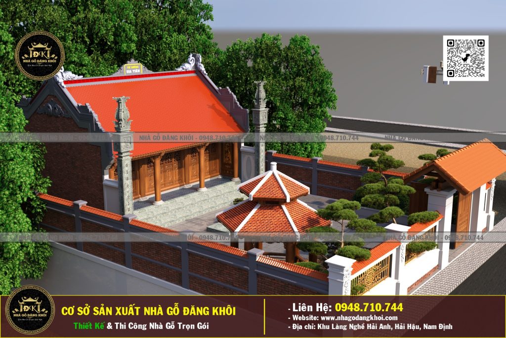 Dự An Nhà Gỗ 3 Gian +Lầu Gỗ Lim Nam Phi Hải Dương – Nhà gỗ Đăng Khôi