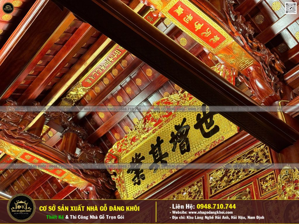Nội Thất Nhà Gỗ 3 Gian Lim Nam Phi Thi Công Tại Thường Tín, Hà Nội!