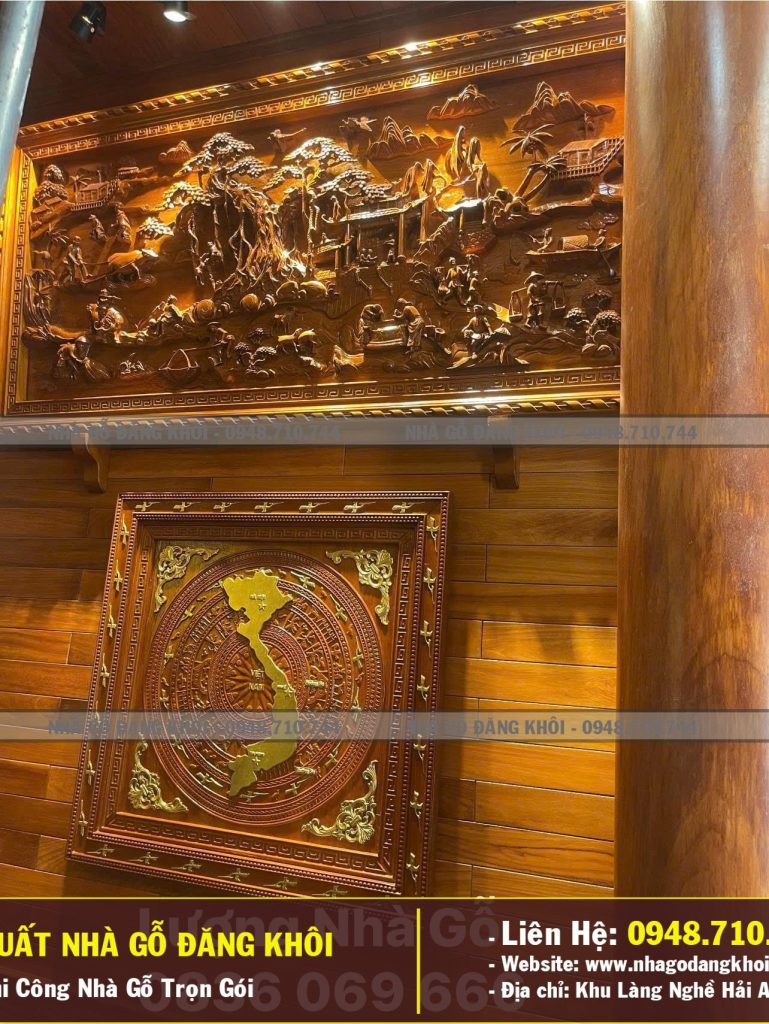 Nội Thất Nhà Gỗ 3 Gian Nhà Gỗ Đăng Khôi Thi Công Tại Hà Nội