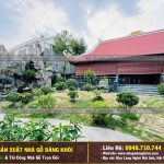 Thi Công Nhà Gỗ 3 Gian Mái Đao Gỗ Mun Đuôi Công