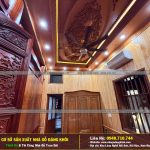 Nội Thất Nhà Gỗ 5 Gian Lim Nam Phi Thi Công Tại Nam Định