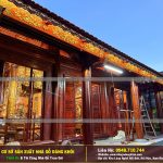Nội Thất Nhà Gỗ 5 Gian Lim Nam Phi Thi Công Tại Nam Định