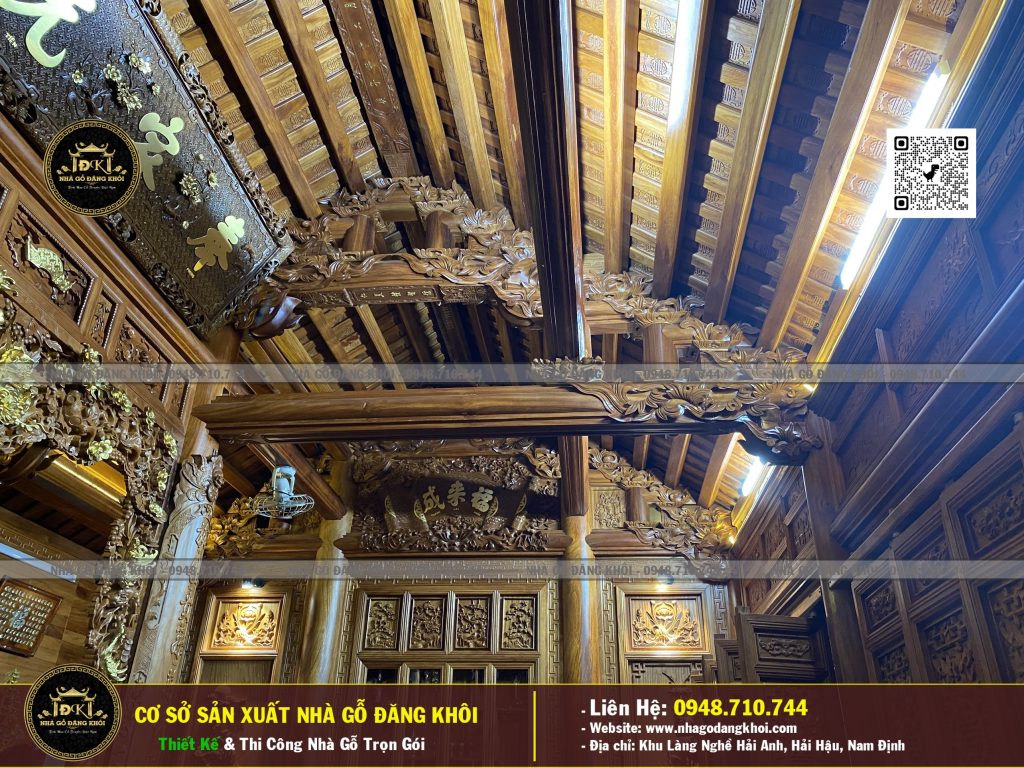 Nội Thất Nhà Gỗ 3 Gian Lim Nam Phi – Nhà Gỗ Đăng Khôi