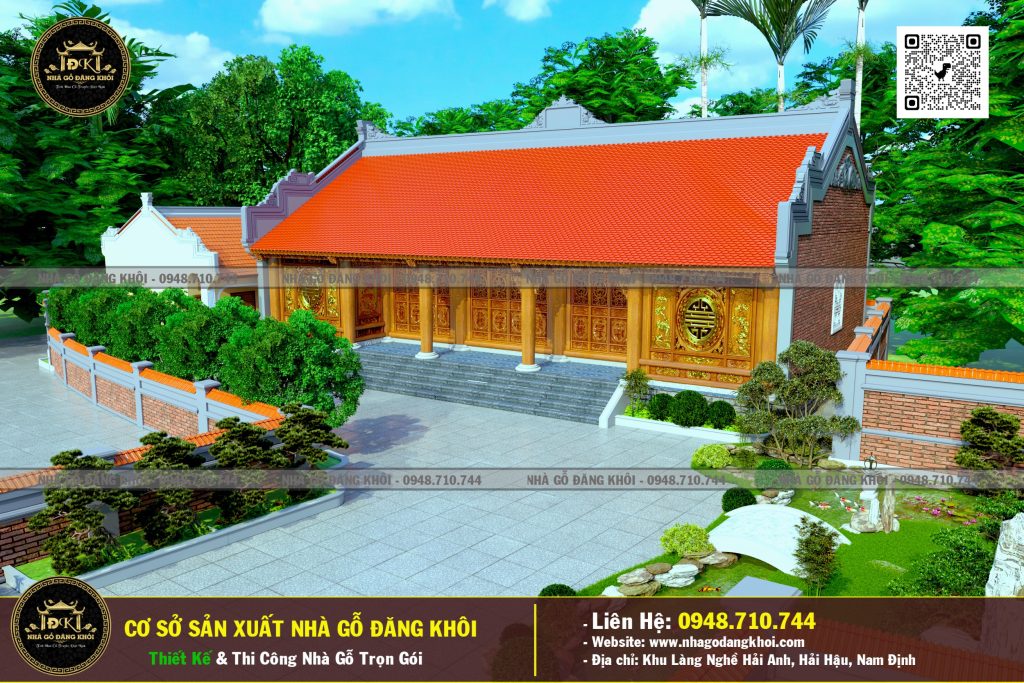 Nhà Gỗ 5 Gian Lim Nam Phi Tại Vụ Bản – Nhà Gỗ Đăng Khôi