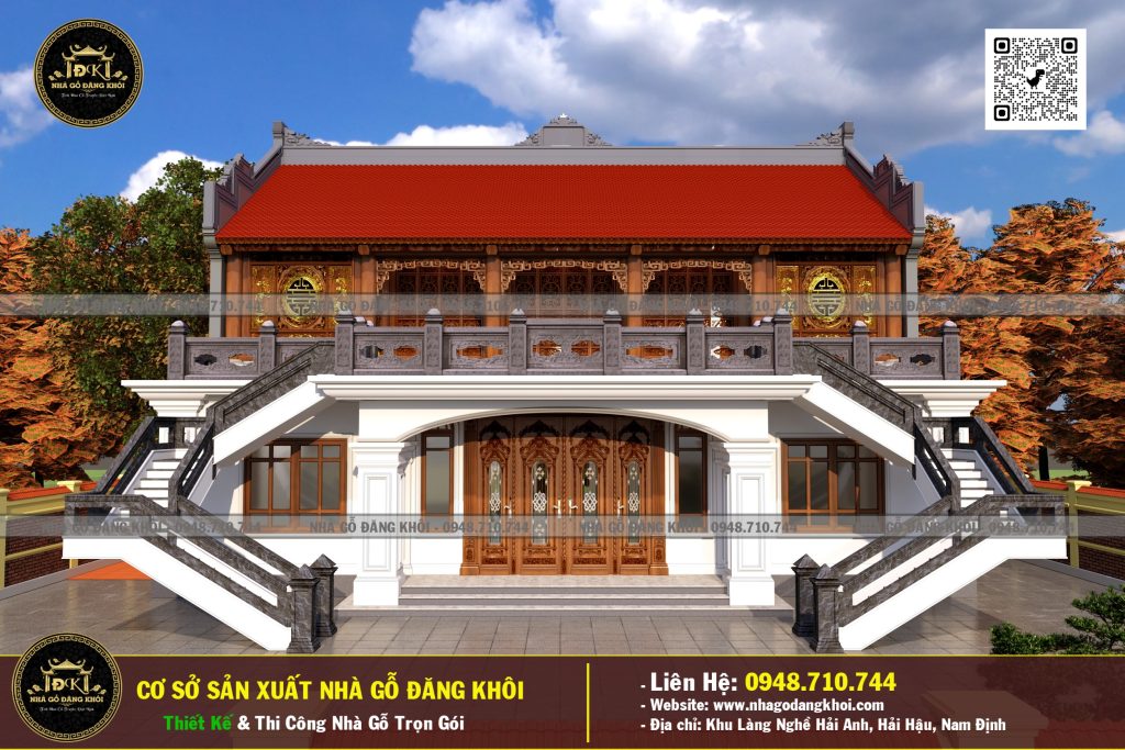 Nhà Gỗ 5 Gian 2 Tầng Lim Nam Phi – Nhà Gỗ Đăng Khôi
