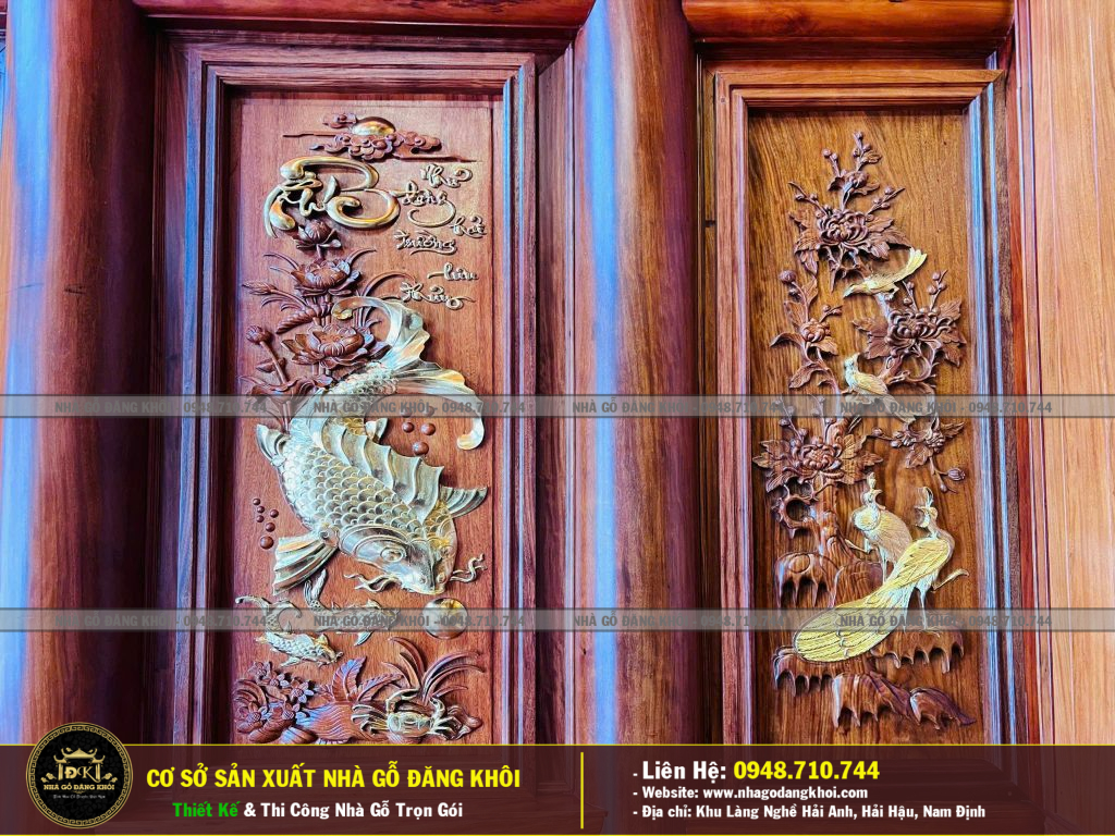 Nội Thất Nhà Gỗ  5 Gian Lim Nam PHI Thi Công Tại Hải Hậu -Nhà Gỗ Đăng Khôi