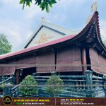 Thi Công Nhà Gỗ 5 GIAN Mái Đao Đuôi Mun Tại Bình Dương