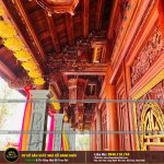 Nhà Chùa Gỗ 3 Gian 4 Mái Đao Gỗ Lim Nam Phi