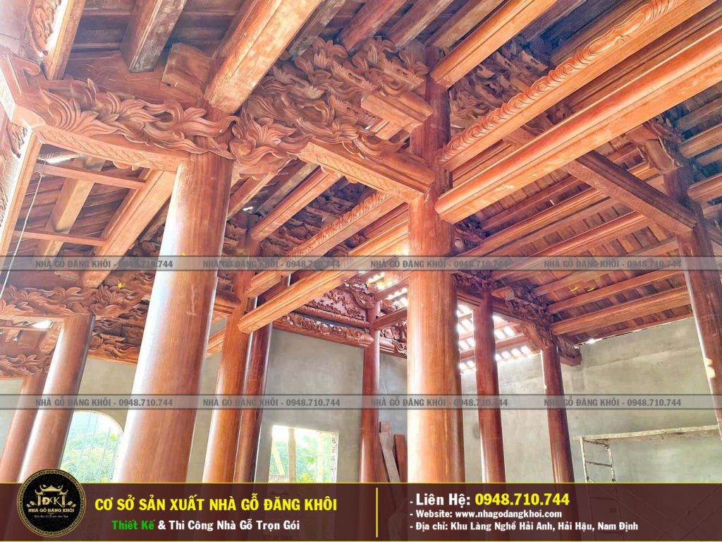 Nhà Gỗ 3 Gian Thi Công Và Lắp Dụng Tại Hà Nam -Nhà Gỗ Đăng Khôi