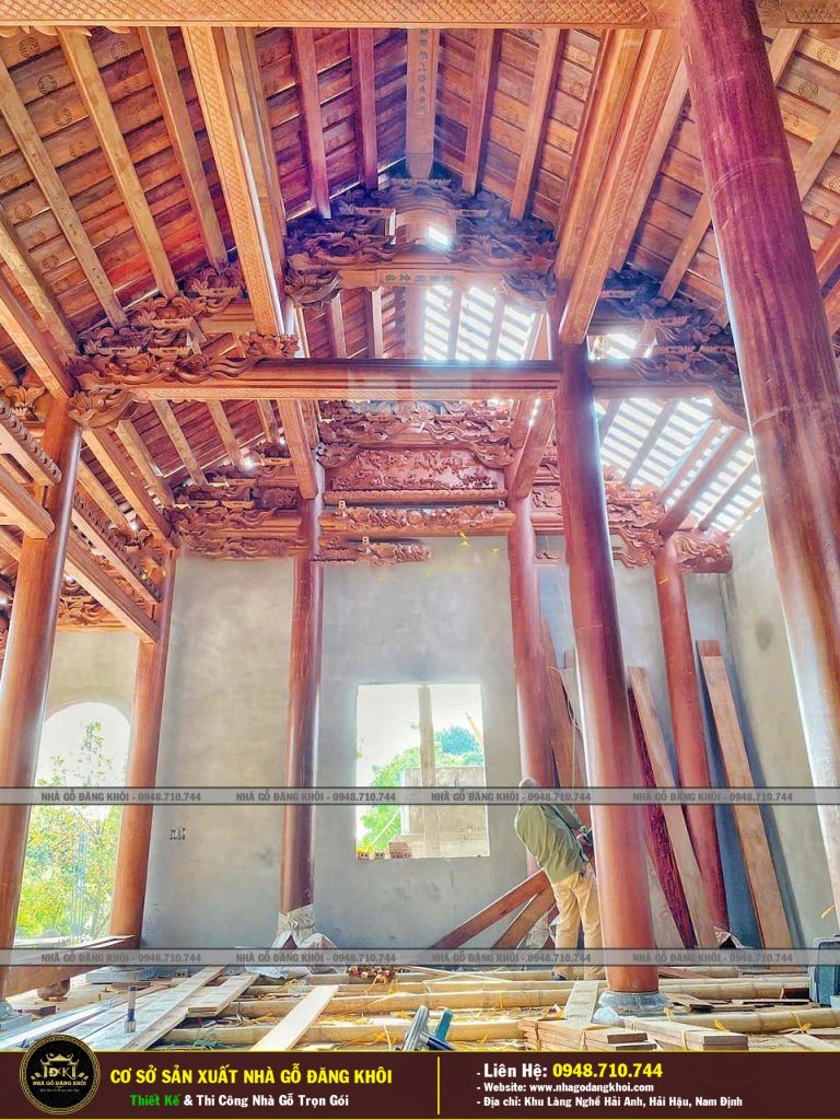 Nhà Gỗ 3 Gian Thi Công Và Lắp Dụng Tại Hà Nam -Nhà Gỗ Đăng Khôi