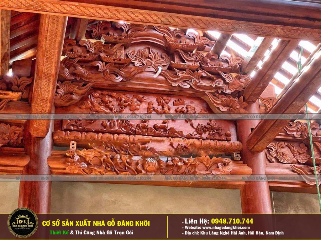 Nhà Gỗ 3 Gian Thi Công Và Lắp Dụng Tại Hà Nam -Nhà Gỗ Đăng Khôi