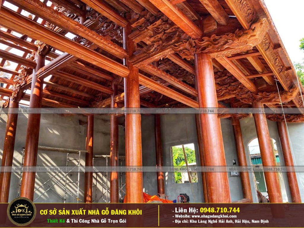 Nhà Gỗ 3 Gian Thi Công Và Lắp Dụng Tại Hà Nam -Nhà Gỗ Đăng Khôi