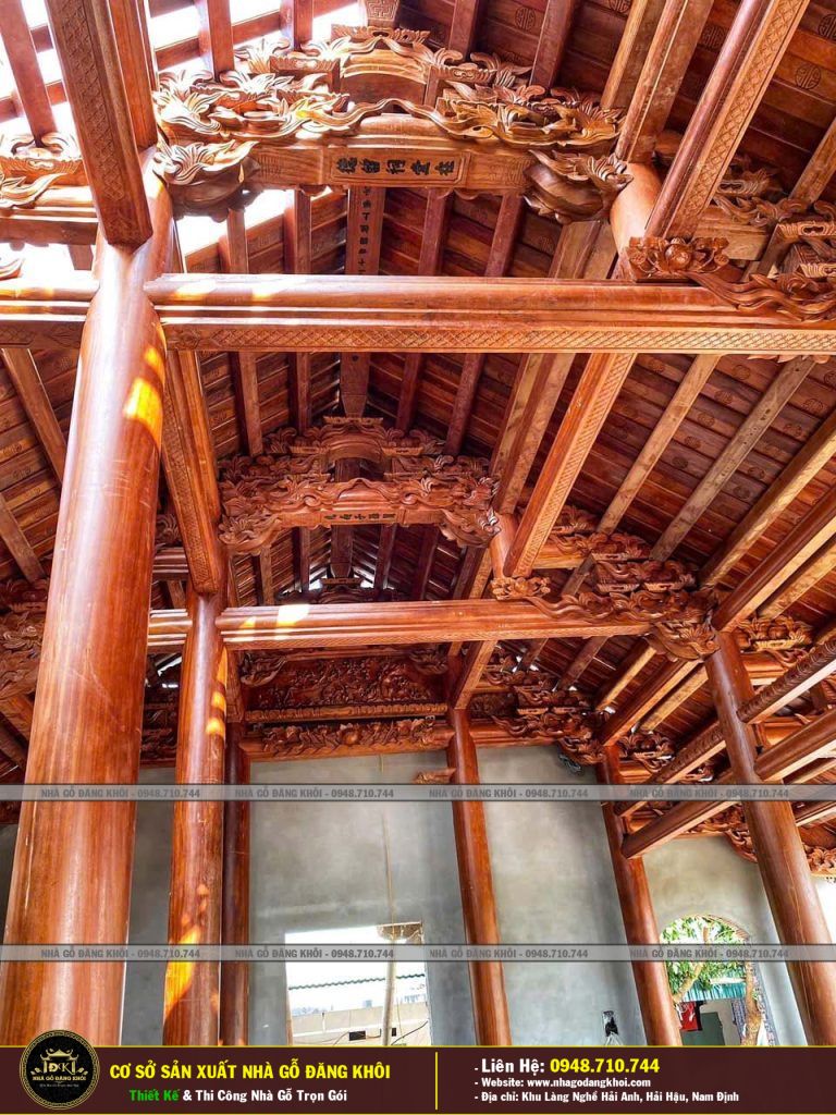 Nhà Gỗ 3 Gian Thi Công Và Lắp Dụng Tại Hà Nam -Nhà Gỗ Đăng Khôi