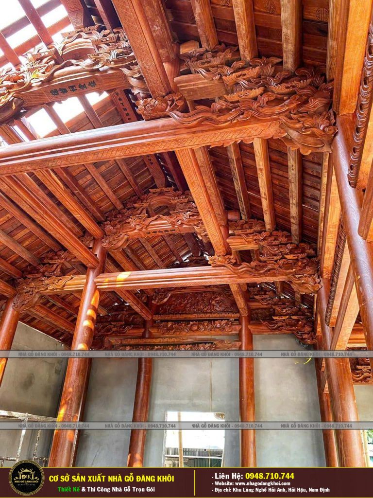 Nhà Gỗ 3 Gian Thi Công Và Lắp Dụng Tại Hà Nam -Nhà Gỗ Đăng Khôi