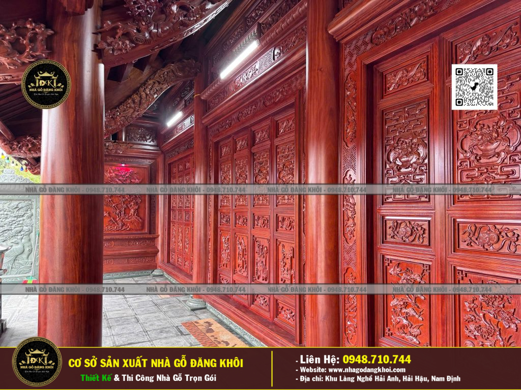 Nhà Gỗ 3 Gian 1 Hậu Cung ,Từ Đường Họ Phan Làng Nguyễn Thái Bình