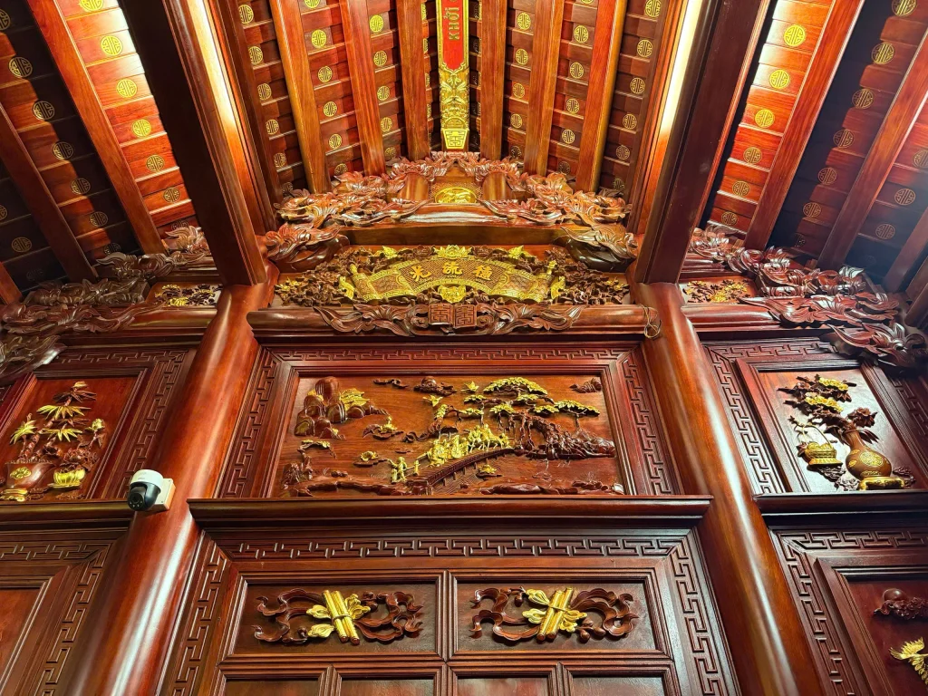 Nội Thất Nhà Gỗ 3 Gian Lim Nam Phi Thi Công Tại Thường Tín, Hà Nội!