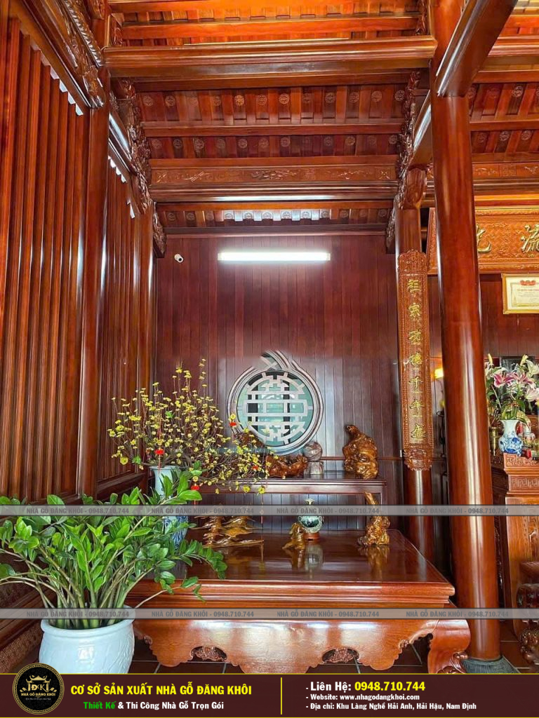 NHÀ GỖ 3 GIAN LIM LAM PHI TẠI HÀ NAM -NHÀ GỖ ĐĂNG KHÔI