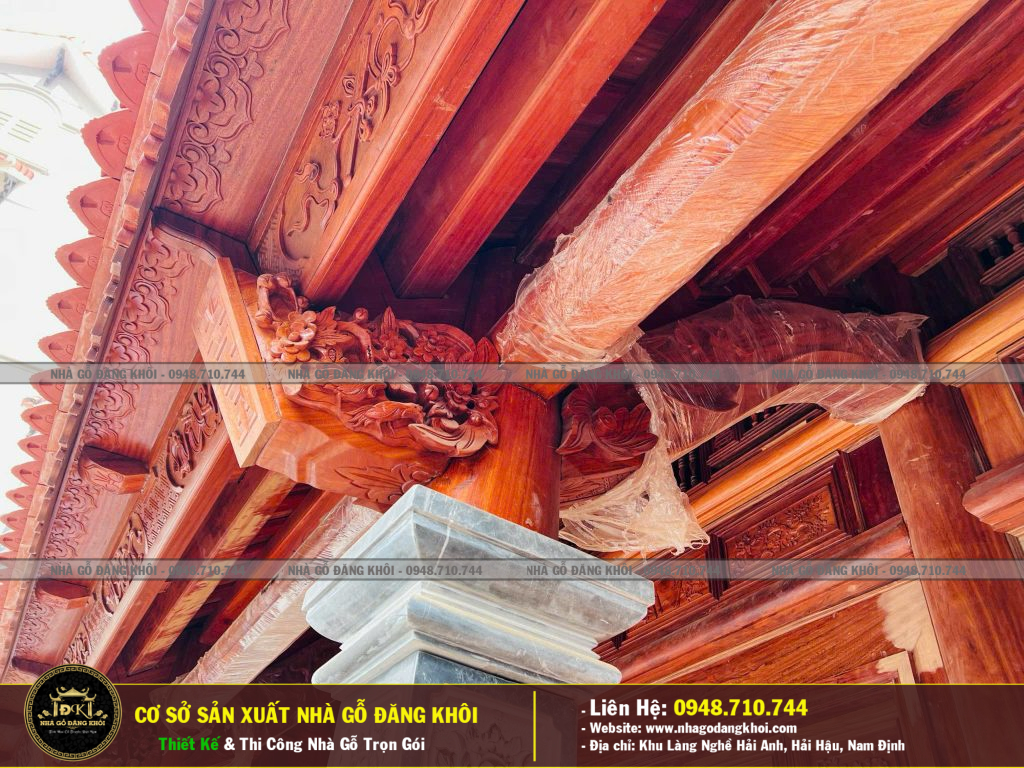 Thi Công Nhà Gỗ 3 Gian Lim Nam Phi – Nhà Gỗ Đăng Khôi