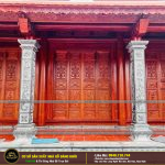 THI CÔNG NHÀ GỖ 3 GIAN LIM NAM PHI NHÀ THÒE HỌ PHAN -THÁI BÌNH