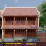 THIẾT KẾ THI CÔNG NHÀ GỖ TẦNG 2 LIM NAM PHI  TẠI THANH HÓA – NHÀ GỖ ĐĂNG KHÔI