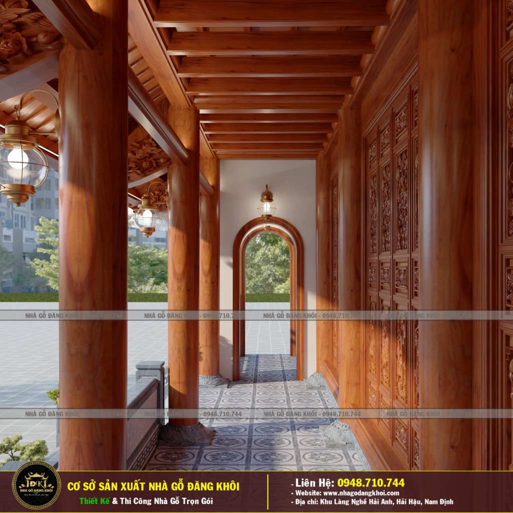 THIẾT KẾ THI CÔNG NHÀ GỖ TẦNG 2 LIM NAM PHI  TẠI THANH HÓA – NHÀ GỖ ĐĂNG KHÔI