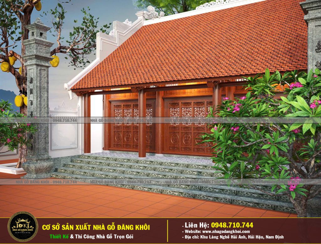 NỘI THẤT THIẾT KẾ 3D GỖ LIM XANH TALI TẠI HÀ NAM -NHÀ GỖ ĐĂNG KHÔI