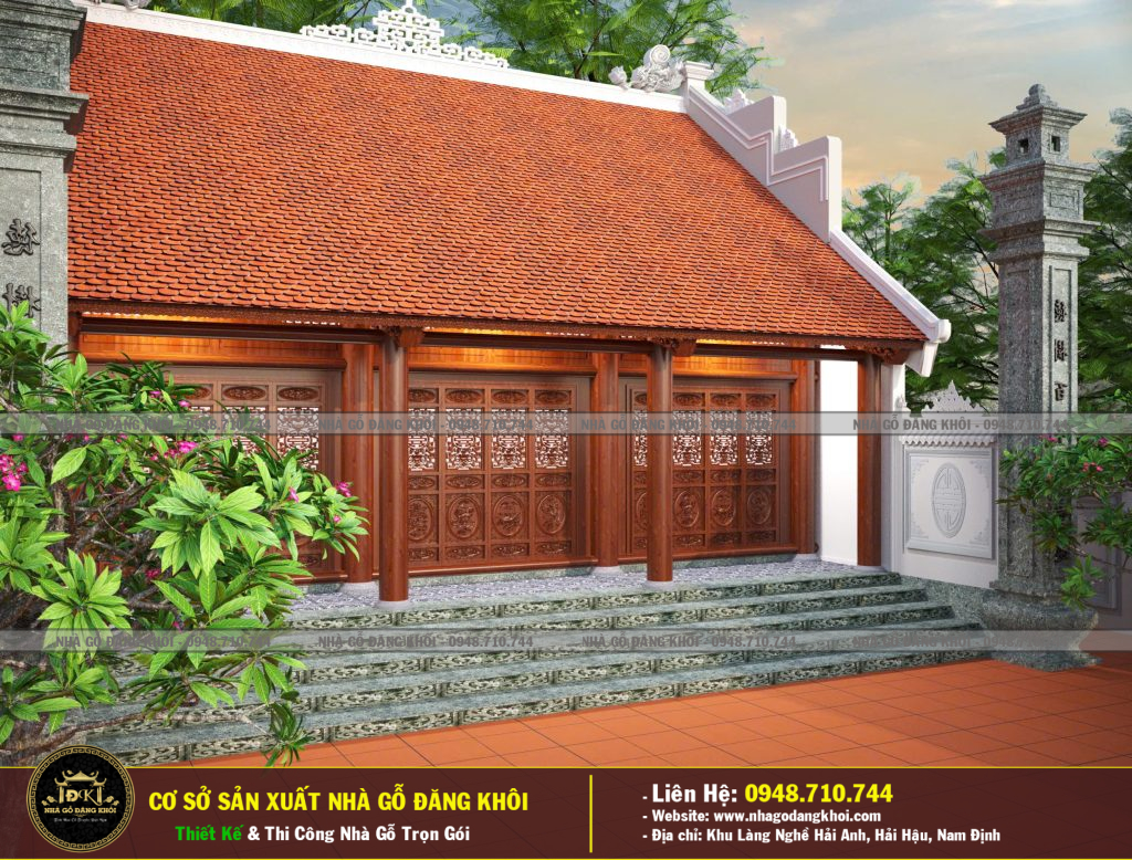 NỘI THẤT THIẾT KẾ 3D GỖ LIM XANH TALI TẠI HÀ NAM -NHÀ GỖ ĐĂNG KHÔI