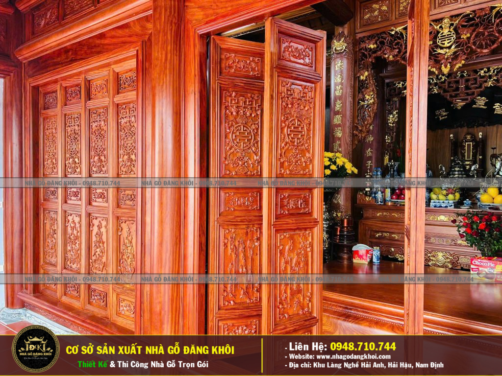 THI CÔNG NHÀ GỖ 3 GIAN LIM NAM PHI NHÀ THÒE HỌ PHAN -THÁI BÌNH